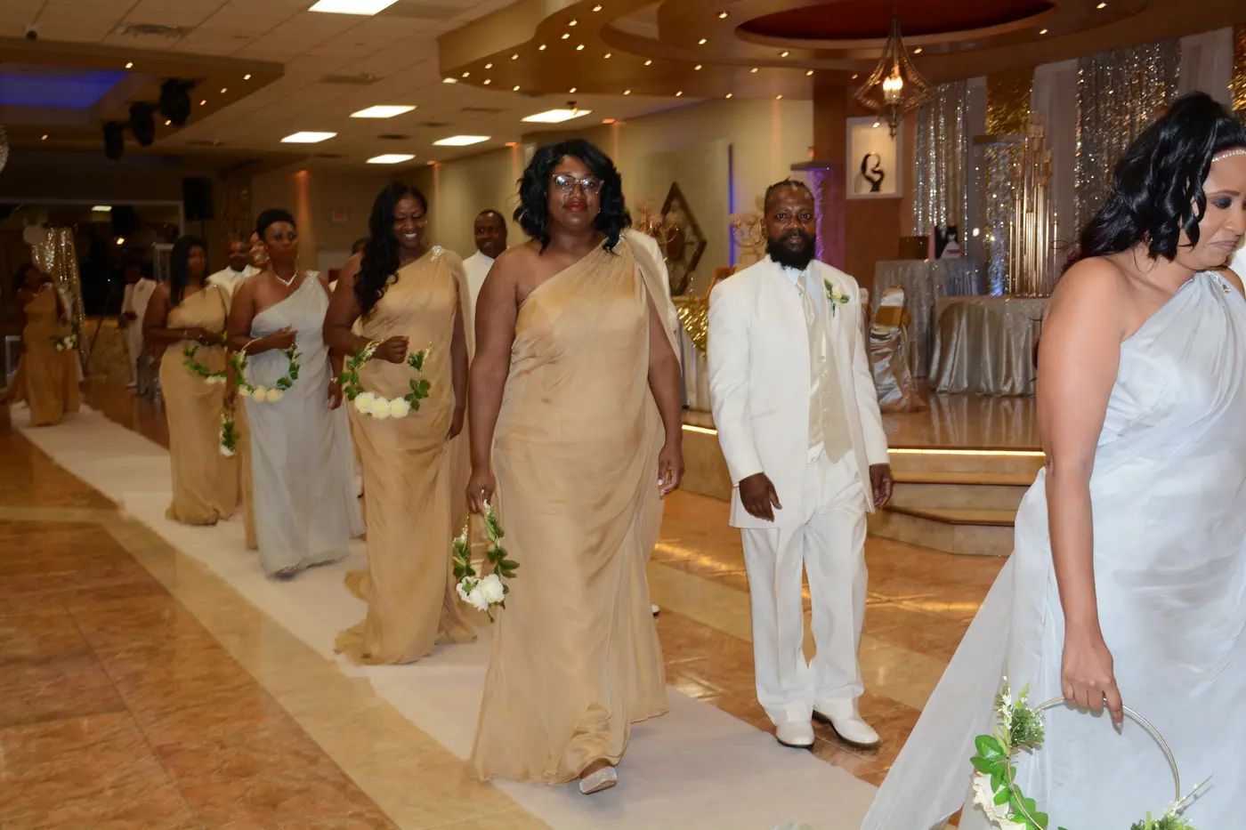 Wedding guest moment