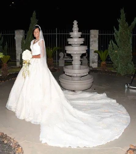 April Sanders, the bride