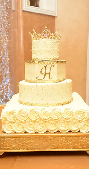 The Hughes wedding cake
